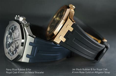 audemars piguet custom straps|Audemars Piguet with rubber strap.